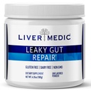 Leaky Gut Repair Gut Helse Støtte pulver glutamin slipperi Elm for IBS Heartburn Relief Bloating til Soothe Mage for kvinner og menn Kapsler (uovertruffen) 180g