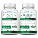 Godkjent vitenskap Cramprin - høy absorpsjon Magnesium, vitamin B kompleks, BioPerine - 6 måneders forsyning - 2 flasker - Vegan