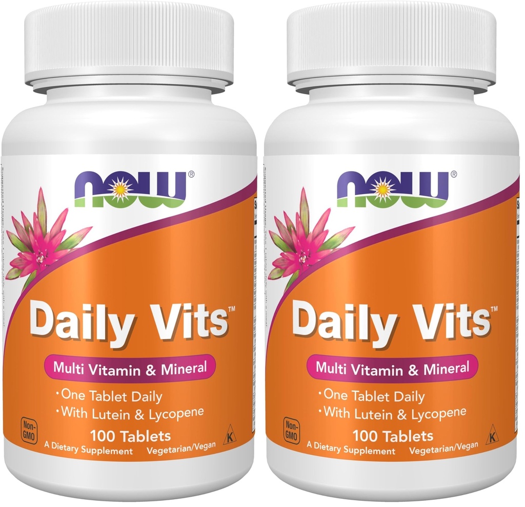 NU Supplements, Daily VitsTM, En tablett daglig med lutein og Lycopen, 100 tabletter (pakke med 2)
