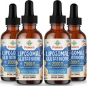 2000MG Liposomal Glutation flytende, 98% Absorpsjon, aktiv form L-Glutatione Supplement, Vegansk Vennlig, Kraftig antioksidant kompleks for immunsystem, Aging Defense, Detox,8 FL.OZ