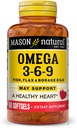 Mason Natural Omega 3-6-9 med fisk, flaksfrø, & boreoljer, 60 Softgels
