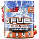 G Drivstof Dragon Ball Z energi drikke pulver, pre trening kaffe blanding for spill, sukker gratis fokus Amino, vitamin + antioksidanter, 9,8oz (Strawberry lychee, 40 serveringer)