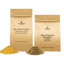 PURE ORIGINALE INGREDIENTS Bee Pollen pulver og Bee Propolis pulver bulle, 1 lb Hver, Ingen fyllstoffer, Lab verifisert