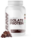 RAW Whey Isolate Protein pulver, mørk sjokolade - 100% Grass-Fed Sports Nutrition Whey Protein pulver for muskelvekst og gjenoppretting - lavfett, lav kulhydrat, naturlig flavored & søtt - 25 serveringer