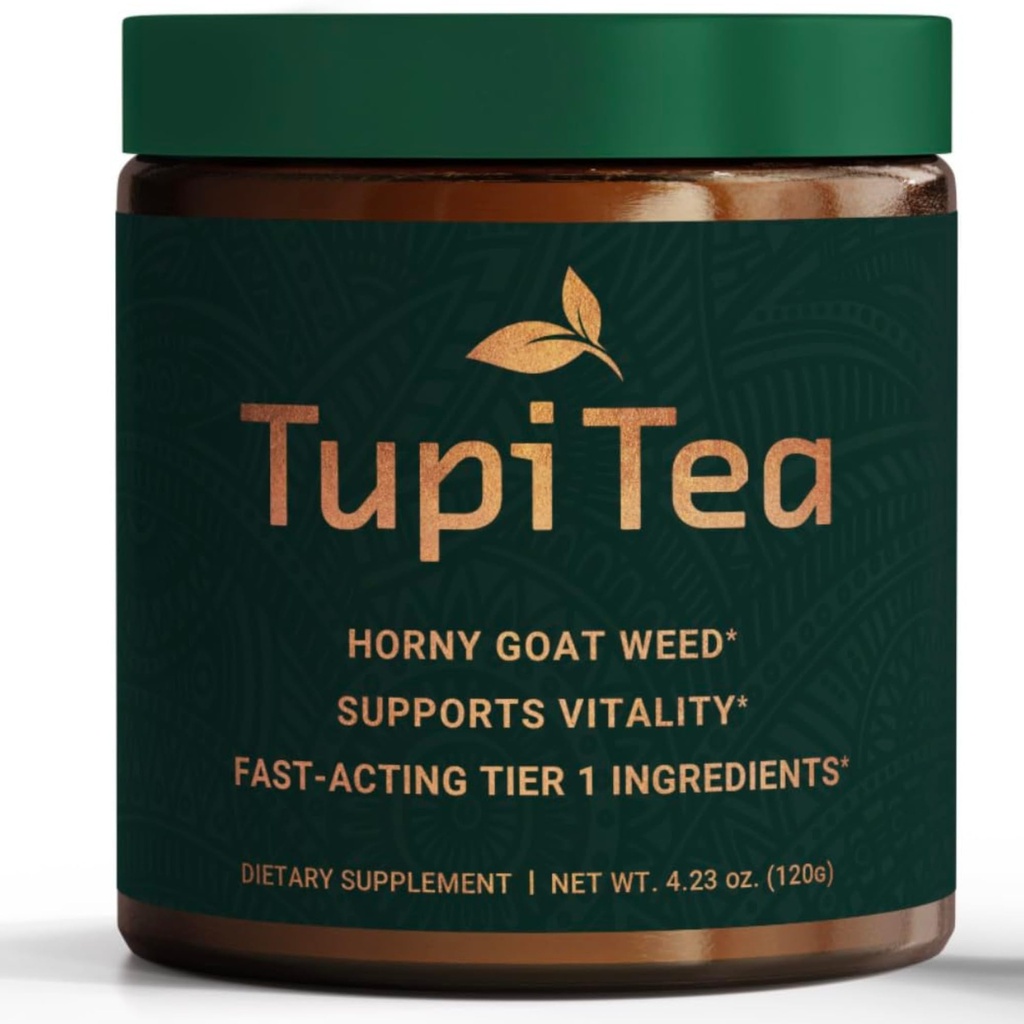 Horny Goat Weed pulver, Supplement w / Maca Root, Tribulus terrestris ekstrakt, Muira Puama å øke energi, velvære og nitric oksid Prime støtte for menn og kvinner. Begrenset månedsdag