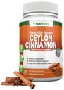 Organisk Ceylon Cinnamon 1200 mg | 120 Vegan Kapsler | True Cinnamomum verum fra Sri Lanka | Ikke-GMO, tredjeparts Lab testet, lav koumarin, GMP Certifisert