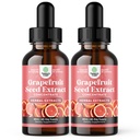 GSE Grapefruktfrø ekstrakt flytende - en dråpe daglig - Super konsentrert Grapefrø ekstrakt flytende dråper rik på Bioflavonoider og polyfenoler for Gut Helse & Immune Support - 2 Pack Bundle - 120 dager