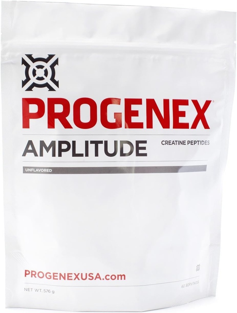 Progenex® Amplitude Kreatin Peptider | Øker lean muskelmasse | Augments Energi og eksplosivitet i treningsøkter | Smakløse og blandinger Well | 60 Serveringer