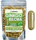 XPRS Nutra Ginkgo Biloba Kapsler - Gingko Biloba Innkapslede Kosttilskudd for Kognisjon - Vegansk Vennlig Ginkoba Biloba - Immunitetsforsterkning Ginkgo Biloba Kapsler - 180 greve