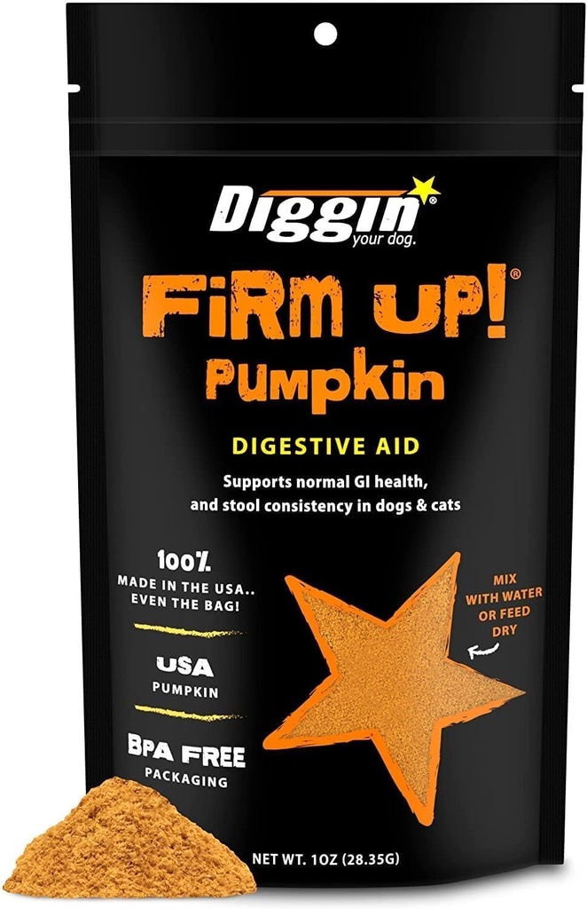 Diggin ' din hund, firm opp opprinnelige Pumpkin Super Hund & Cat Supplement, 1 Ounce