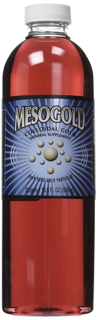 MesoGold ® 20 ppm kolloidalt gull 500 ml/16,9 Oz