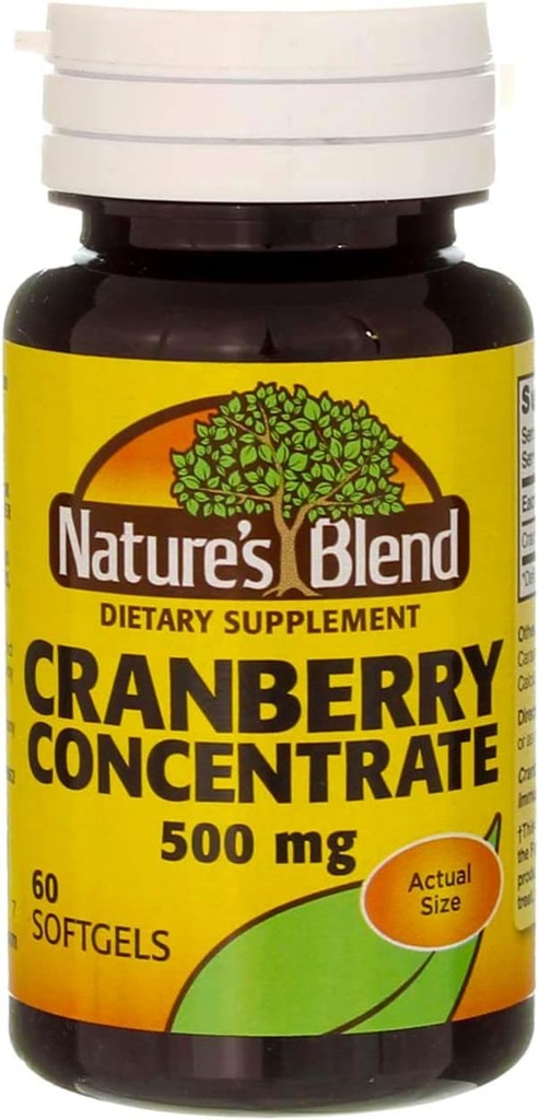 Naturens blanding Cranberry Konsentrat 500 Mg 60 Softgels pakke med 6