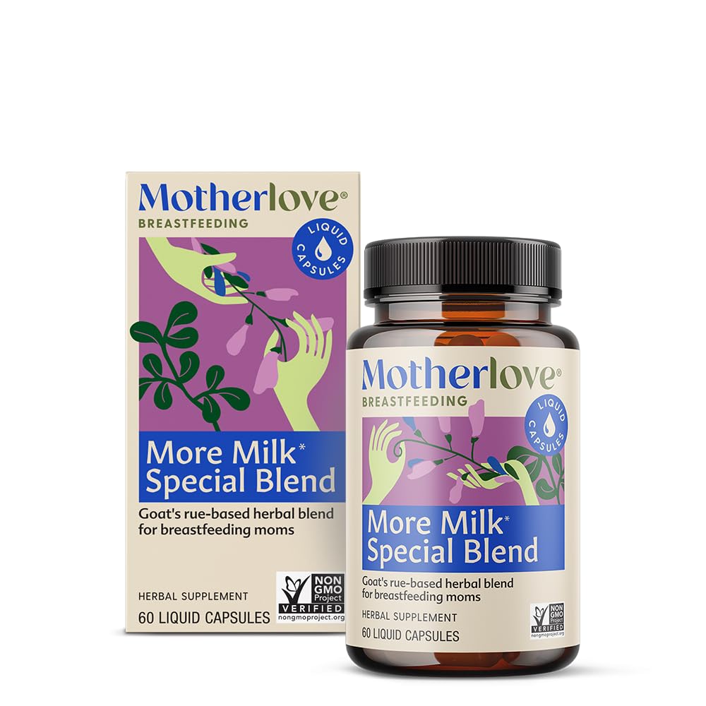 Morlove Mer Melk Spesial blanding (60 flytende caps) Herbal Lactation Supplement v/Goat rue å bygge brystvev og støtte brystmelk forsyning—Non-GMO, organiske urter, Vegan, Kosher, Soya-Free