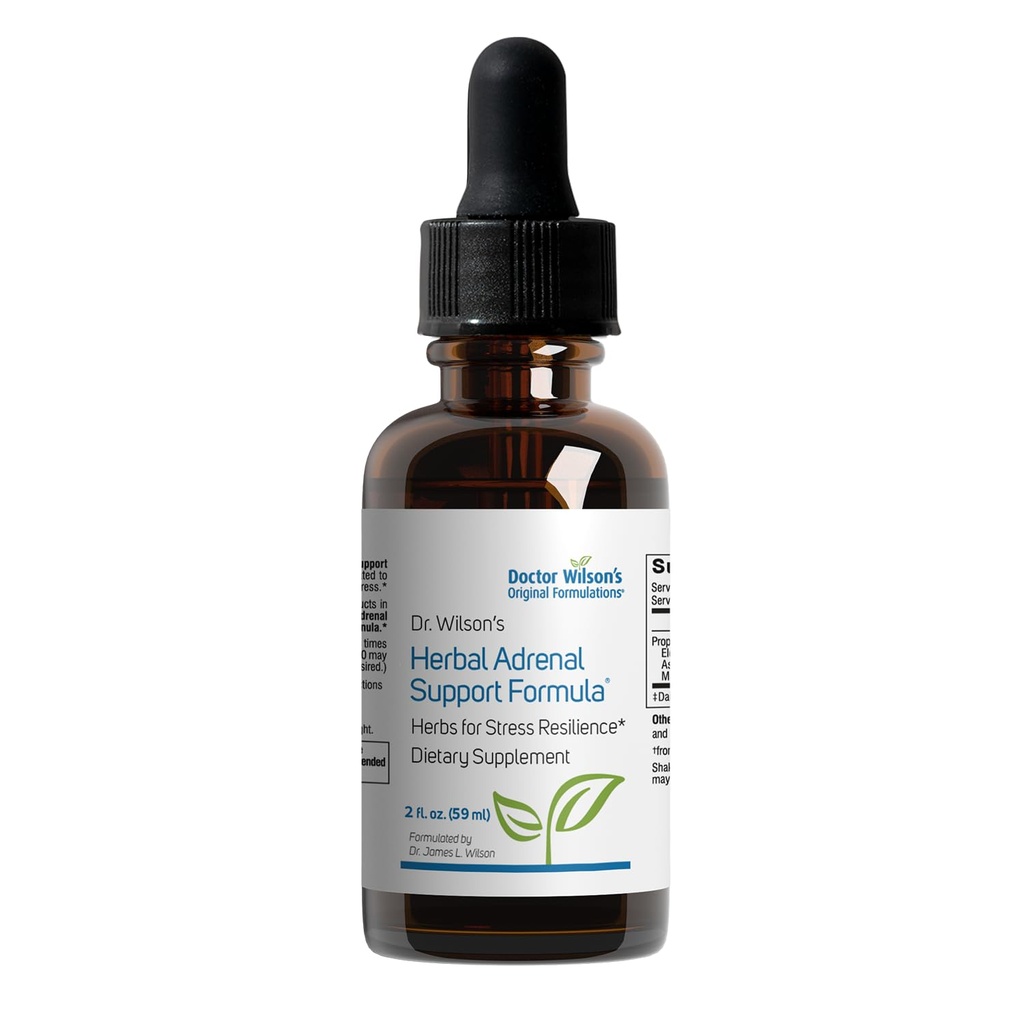 Dr. Wilsons Herbal Adrenal Support Formula adaptogene urter for daglig bruk, søvn og energistøtte 2 Ounces