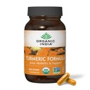 ORGANIC INDIA Turmeric Curcumin med svart pepper - økologisk gurkemeie Supplement og curcumin Supplement, gurkemeiekapsler, felles støtte og immunsystem støtte, hele rot, trikatu - 90 kapsler