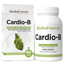 Herbsforever Cardio-B Ayurvedic Herbal Supplement 90 Vege kapsler 800 mg Hver