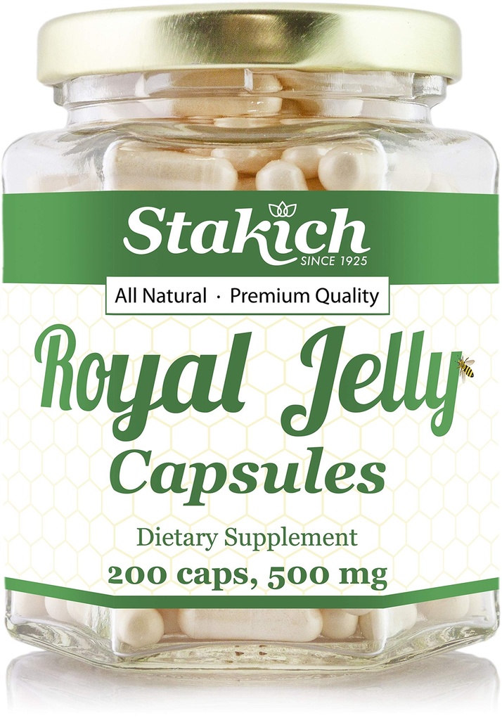 Stakich 500 mg Kapsler (Royal Jelly Kapsler 500 mg (200 teller))