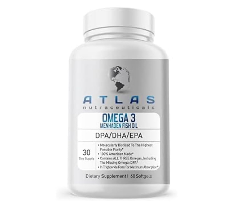 Menhaden Fisk Olje-Omega 3-60 Softgels