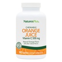 Natures Plus Orange Juice Chewable vitamin C - 500 mg, 90 tabletter - høy potens immun- og vaskulær helse støtte Supplement, antioksidant - Gentle on mage - vegetarisk, glutenfri - 90 Services