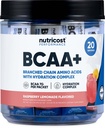 Nutricost BCAA + Hydration Raspberry Lemonade (20 Stickpacks) - Branched Chain Aminosyrer med Hydration Complex - Glutenfri, ikke-GMO