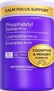 Fosfatidylserin 600 mg med L-karnosin 500 mg + B6, B12 & Folat — ikke-soy solflower lecitin PS kompleks — plantebasert, ikke-GMO — støtter kognitiv funksjon, cellemembranintegritet — 60 kapsler