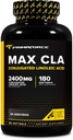 Primaforce CLA 2400 mg per servering (180 softgels) - Max CLA - for menn og kvinner, ikke-stimulerende, GMO Gratis og Glutenfri