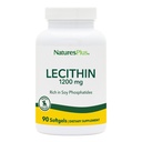 NaturesPlus Lecithin - 1200 mg, 90 Softgels - Rik på Soy Fosfatider - Glutenfri - 90 Services