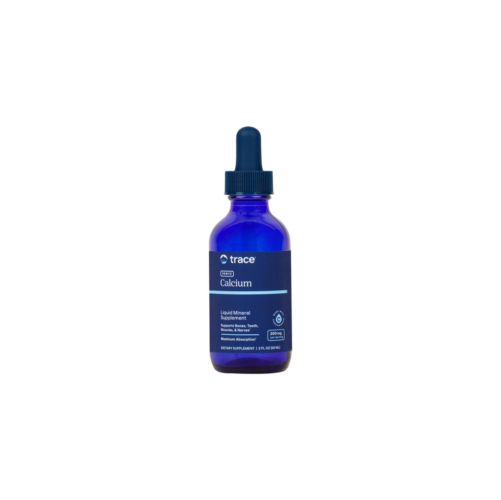 Spor Mineraler Ionisk Kalsium - Supplement til å støtte Bone Helse & Styrke - Kalsium Supplement til å hjelpe tann og Nerve Helse - Støtte Mineral Absorpsjon & Bein Tetthet - 2 fl oz (om 48 Serveringer)