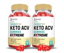(2 pakke) Speedy Keto ACV Gummies Extreme 2000MG Speedy Keto Gummies Avansert Formula Apple Cider Vinegar med Pomegranate Beet Juice pulver B12 Vegan Non GMO 60 Gummys