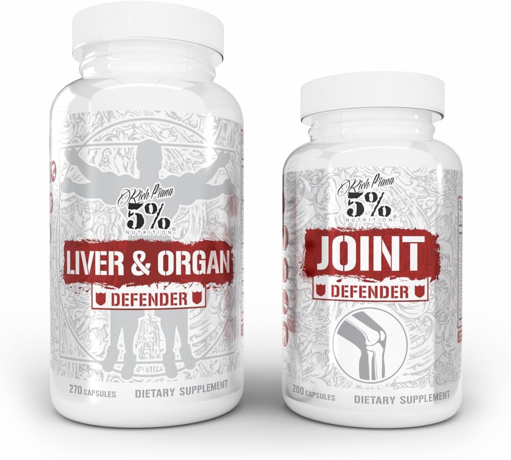 5% Ernæring 2-stack lever og organ defender med NAC + felles defender lever, nyre, og hjerte støtte + kollagen, glukosamin, Chondroitin, MSM, Hyaluronsyre, turmerisk curcumin w / Bioperine