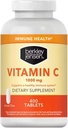 berkley jensen 1000 mg vitamin C Supplement (400 tabletter), ekstra styrke daglig immunforsvar støtte for menn og kvinner, sukker og glutenfri askorbinsyre, ren