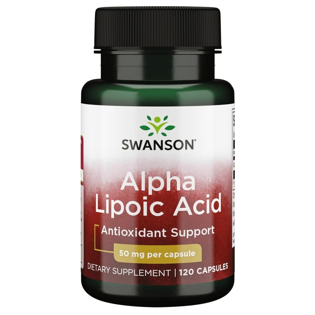 Swanson Alpha Lipoic Acid 50 Milligram 120 Kapsler