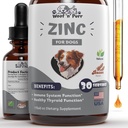 Sink for hund - Hunde Sink Supplement - Hjelper til å støtte sunn hud, Coat, immun helse og mer - Hunde Sink - Hunde hud og Coat Supplement - Hud og Coat Supplement for hunder - 1 fl oz - Bacon Flavor