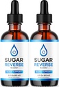 (2 pakke) Sugar Reverse - Sugar Reverse Drops, Sugar Reverse Drops Anmeldelser, Sugar Reverse Dropper Offisiell væske Supplement Support, Sugar Reverse Drop, 2 flasker i 2 måneder