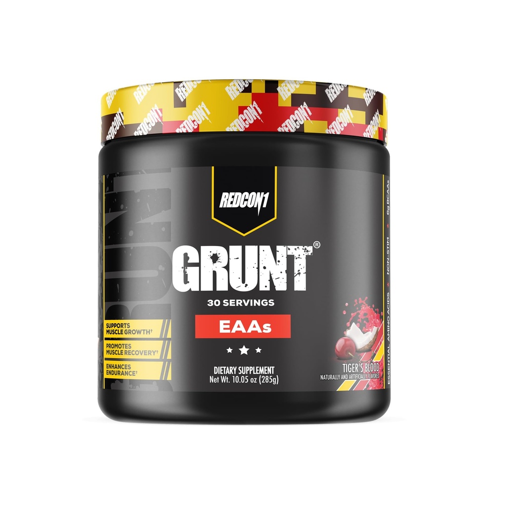 REDCON1 Grunt EAAs, Tigers blod - sukkerfri, ketovennlig essensielle aminosyrer pulver - post trening pulver inneholdende 9 aminosyrer for å hjelpe tog, gjenopprette, gjenta (30 serveringer)