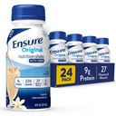 Sørg for Original Vanilla Ernæringshake med fiber | Small Meal Replacement Shake | Klar til å drikke | 9g Protein, 27 Vitaminer og mineraler | 8 fl oz - 24 Pack