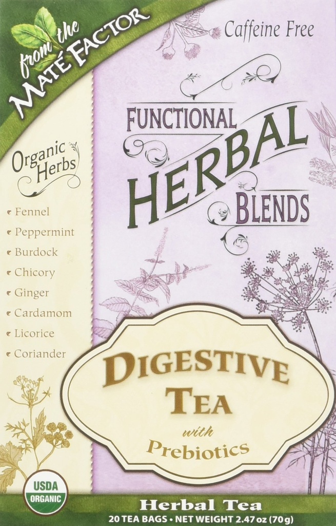 Mate Factor Funksjonelle Herbal blandinger - Digestiv te med prebiotika 20 pose(S)