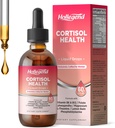 Cortisol kosttilskudd for kvinner, Cortisol wellness flytende dråper, 16 i 1 Cortisol Detox Redusere w. Ashwagandha, Magnesium, L-Theanine, Folate for avslapning og hormonbalanse, Jordbær