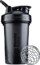 BlenderBottle Classic V2 Shaker flaske perfekt for proteinshake og pre trening, 20-Ounce, svart
