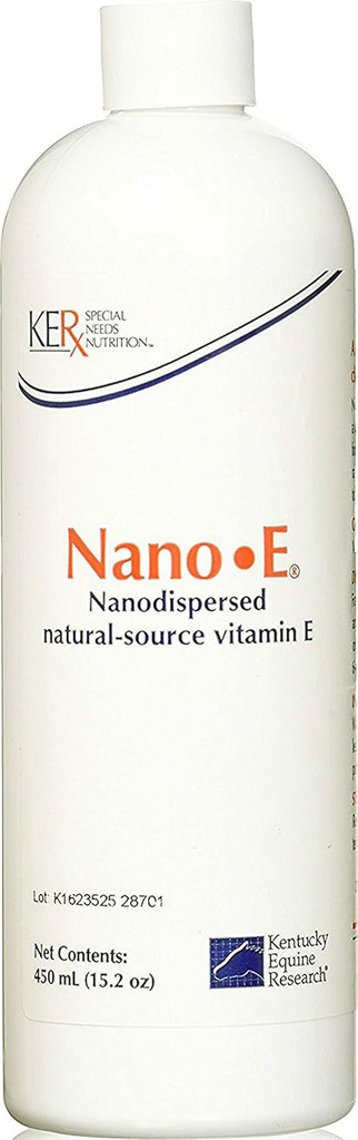 Kentucky Equine Research Nano -E: Naturlig Kilde Vitamin E Antioksidant for hester, 450 ml