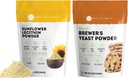 Kate Naturals Sunflower Lecithin pulver (4oz) & Brewers yeast (12oz) Bundle