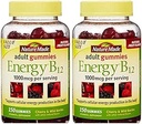 Naturlaget energi B12 voksen gummies 1000 mg per servering 150 Ct (pakke med 2)