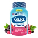 Colace Stool Softener Gummies, Gentle Avhengig Avhengig Avhengig Avhengig Av Accelerator Relief Magnesium Citrat Gummies, No.1 Legen anbefalt Stool Softener Merke, Berry Flavored 60ct