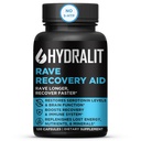 Rave Recovery Aid Vitaminer Etter Party Relief Piller Musikk Festival Tilbehør Rave Essentials 5-HTP Supplement Electrolytes Hydration Bedre morgener Serotonin Energi Hangover 120 Kapsler