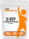 BulkSupplements.com 5-HTP pulver - 5-hydroxytryptophan, 5 HTP Supplement - 5-HTP 200mg, Mood Support Supplement - Glutenfri, 200mg per servering, 100g (3,5 oz) (Pack of 1)