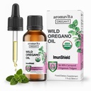 ImunShield Wild Oregano olje organiske flytende dråper - håndpicked Oregano med 86-90% Carvatrol for immun og digestiv støtte - Vegan, ikke-GMO, Glutenfri, 1 fl. oz. / 30ml