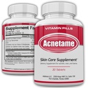 Acne piller 30 dagers kosttilskudd for Acne vitamin behandling-tabletter for å fjerne oljeaktig hud for kvinner, menn, tenåringer og voksne