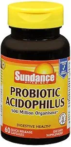 Sunance Probiotic Acidophilus Quick Release - 60 kapsler, pakke med 3
