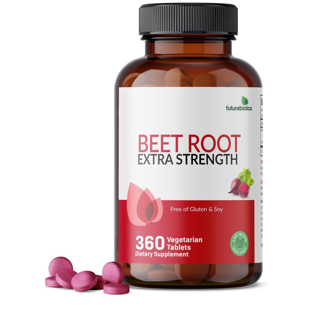 Futurebiotika Beet Root Extra styrke, ikke-GMO, 360 vegetariske tabletter